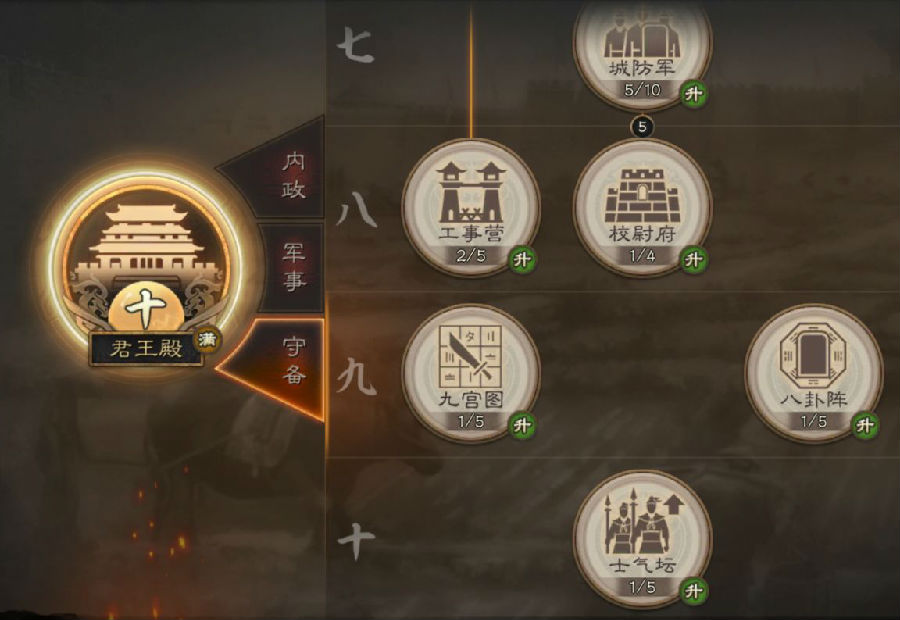 三国志战略版怎么升级城建