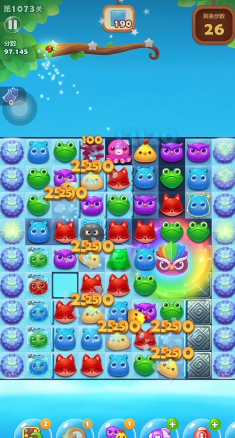 开心消消乐1073关怎么过 开心消消乐1073关怎么过
