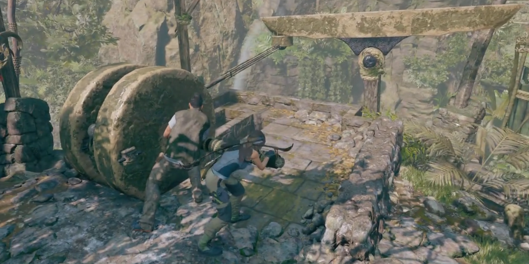 古墓丽影9过桥那关怎么过