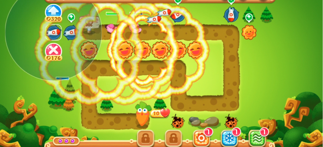 保卫萝卜二19关怎么过