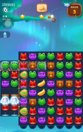 开心消消乐2230关如何过关